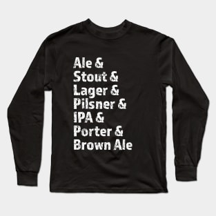 Beer List Long Sleeve T-Shirt